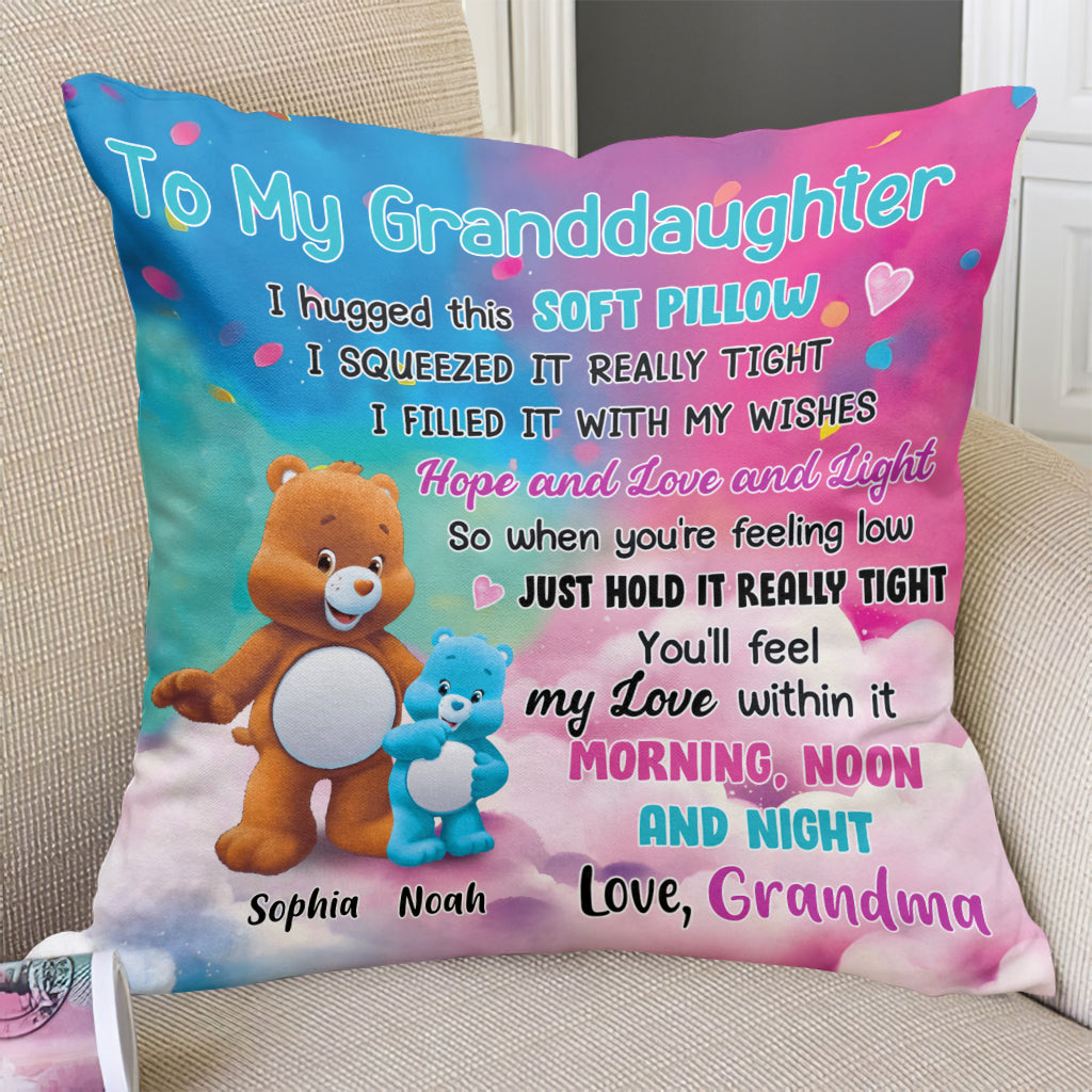 To My Granddaughter - Personalized granddaughter Throw Pillow