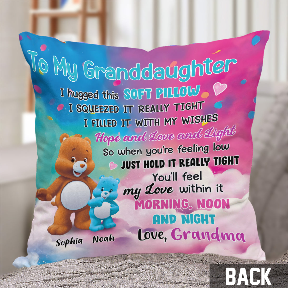 To My Granddaughter - Personalized granddaughter Throw Pillow