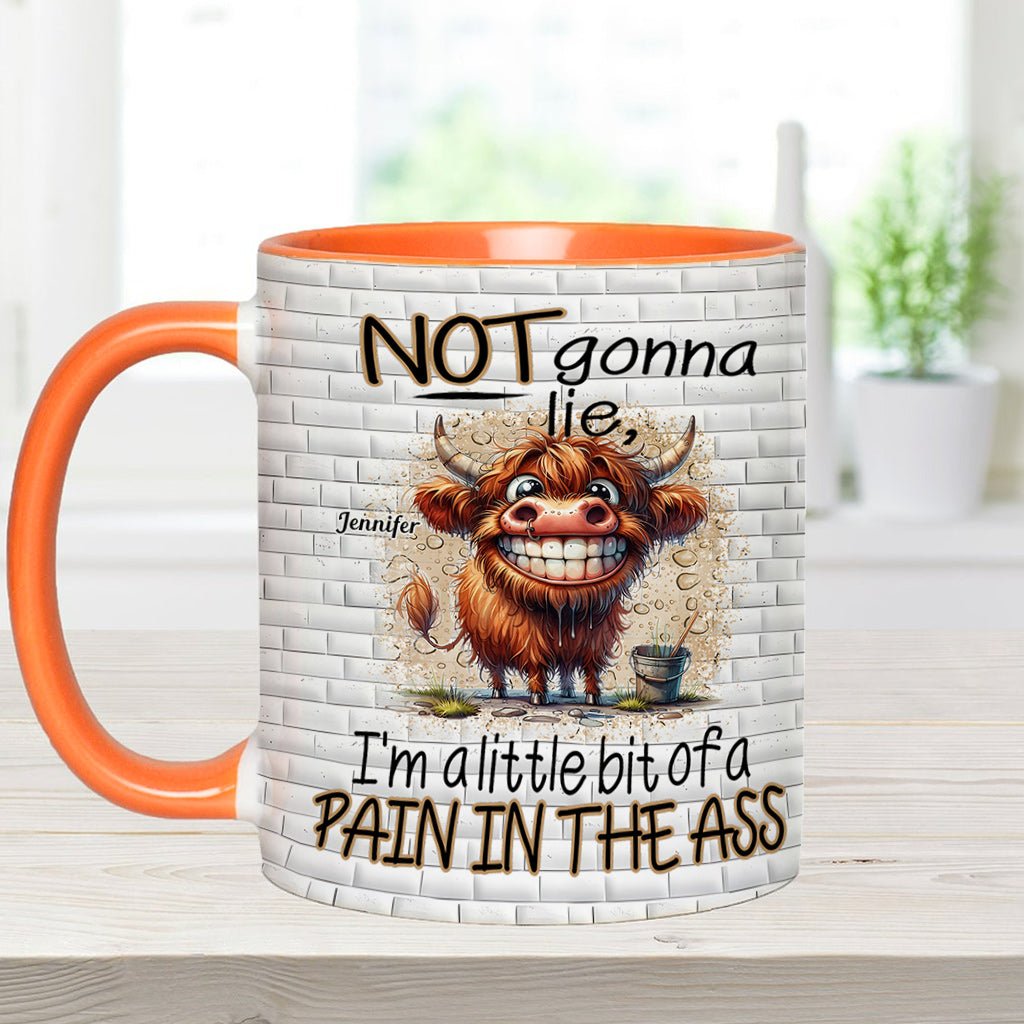Not Gonna Lie - Personalized Accent Mug