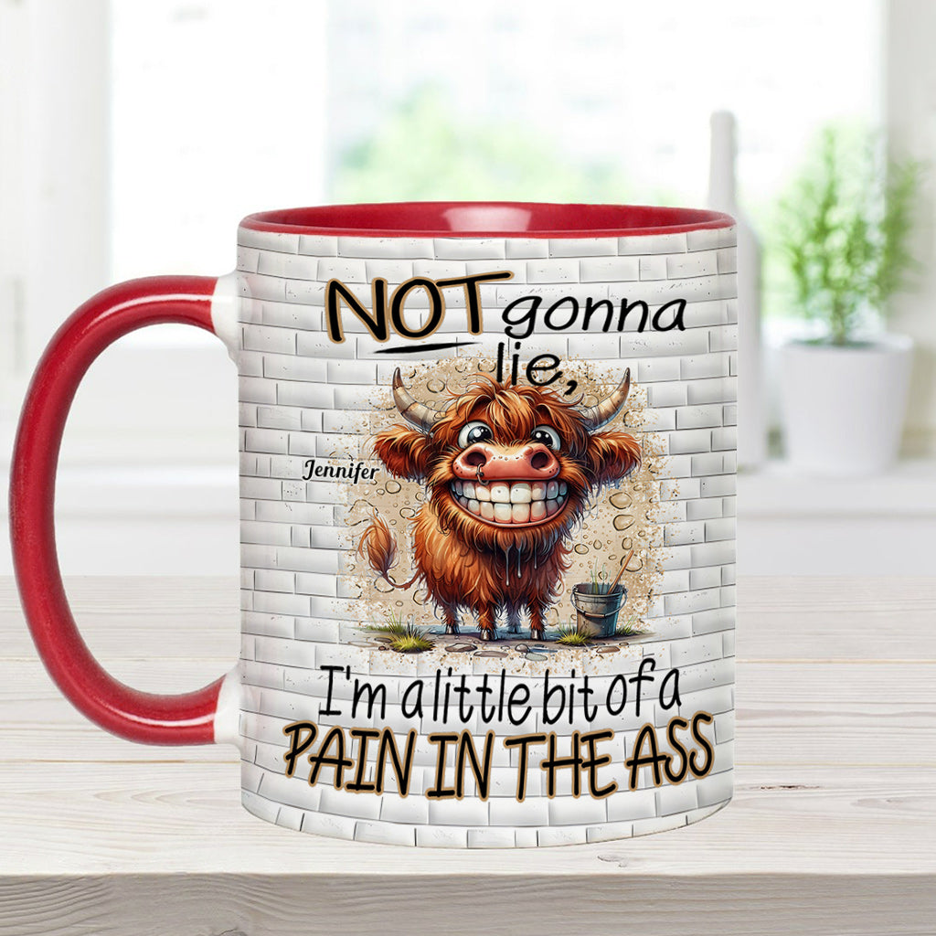 Not Gonna Lie - Personalized Accent Mug