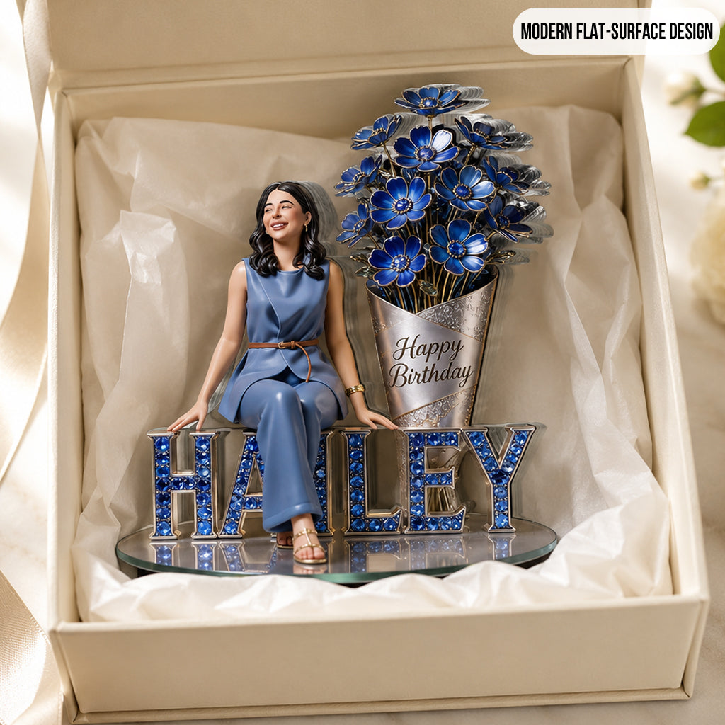 Custom Any Photo Perfect Birthday Gift - Personalized Birthday Custom Shaped Acrylic Plaque