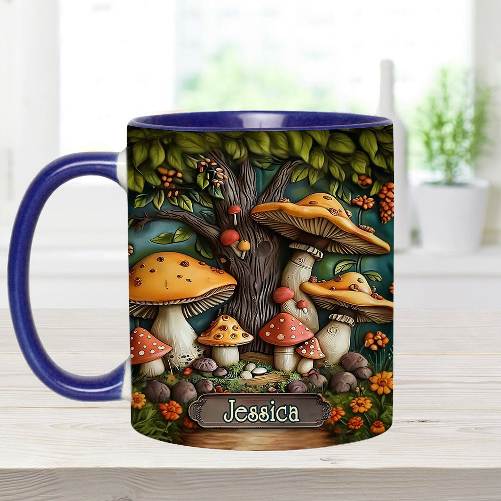 Mushroom Garden - Personalized Mushroom Accent Mug