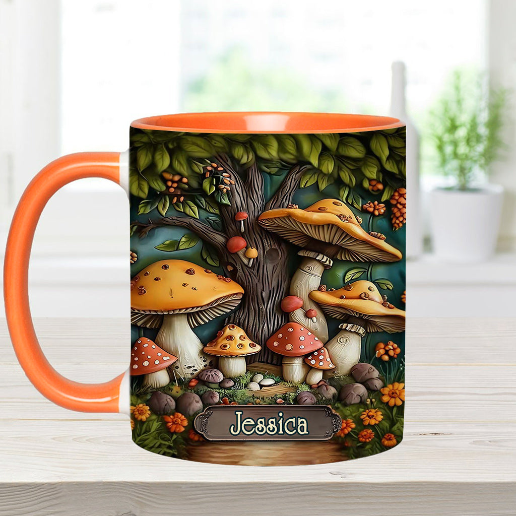 Mushroom Garden - Personalized Mushroom Accent Mug