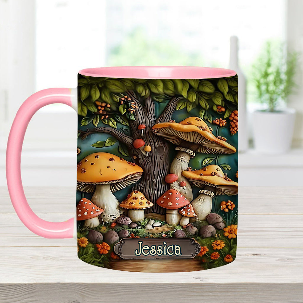 Mushroom Garden - Personalized Mushroom Accent Mug
