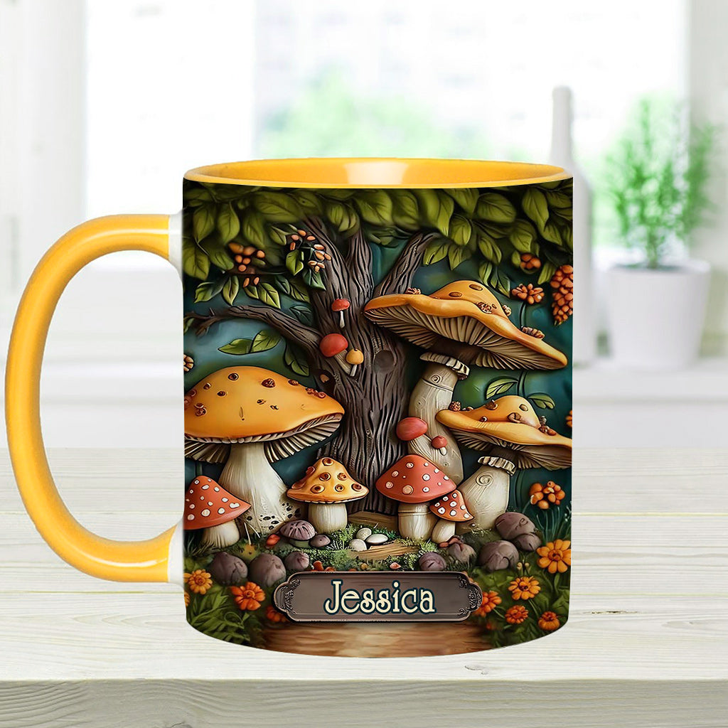 Mushroom Garden - Personalized Mushroom Accent Mug