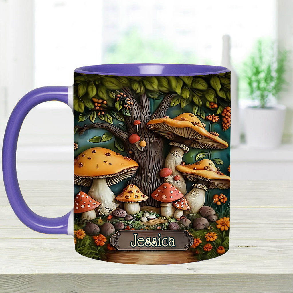 Mushroom Garden - Personalized Mushroom Accent Mug