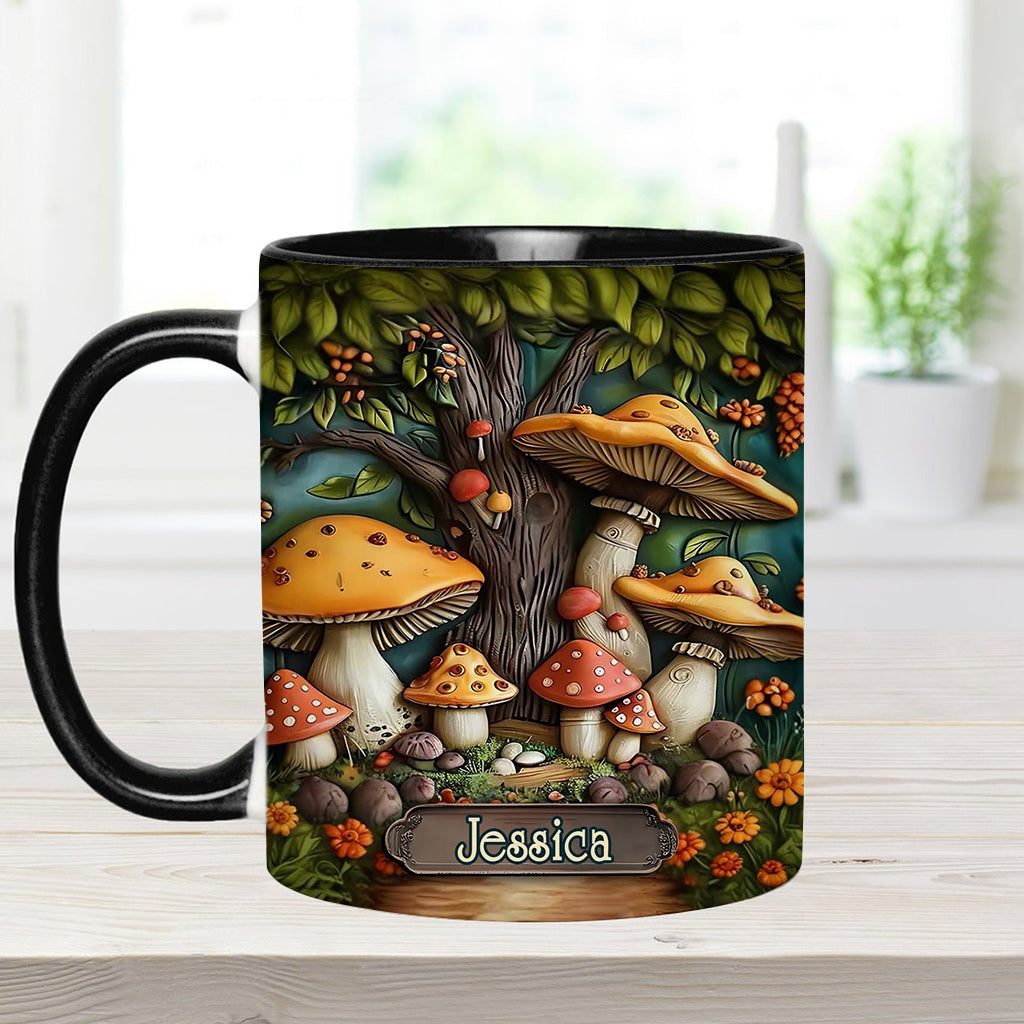 Mushroom Garden - Personalized Mushroom Accent Mug
