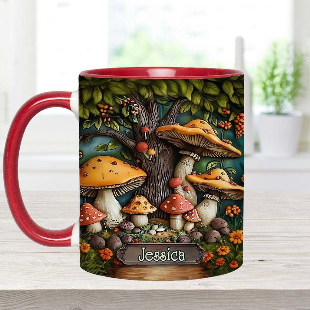Mushroom Garden - Personalized Mushroom Accent Mug