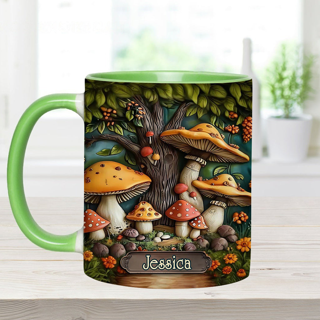 Mushroom Garden - Personalized Mushroom Accent Mug