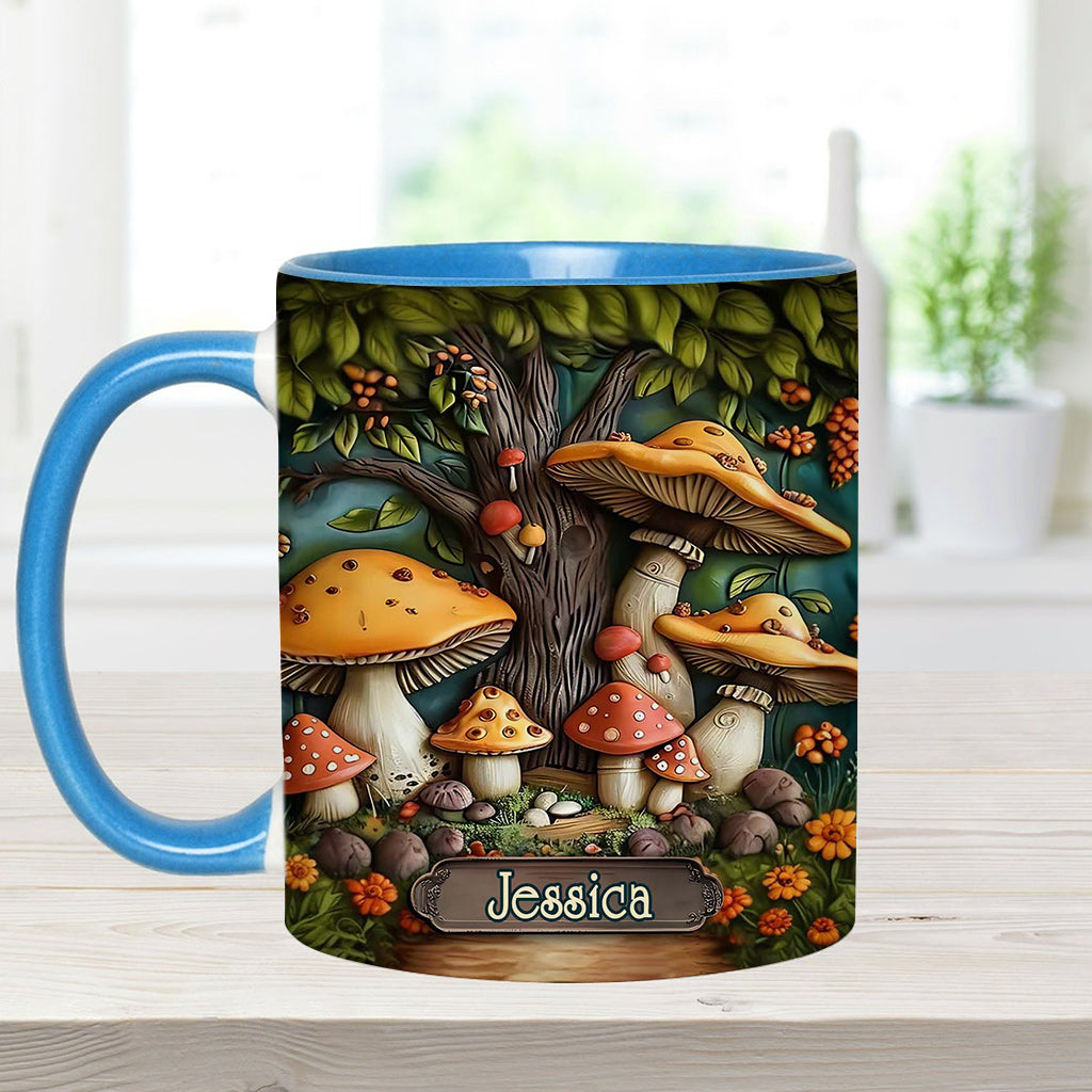 Mushroom Garden - Personalized Mushroom Accent Mug