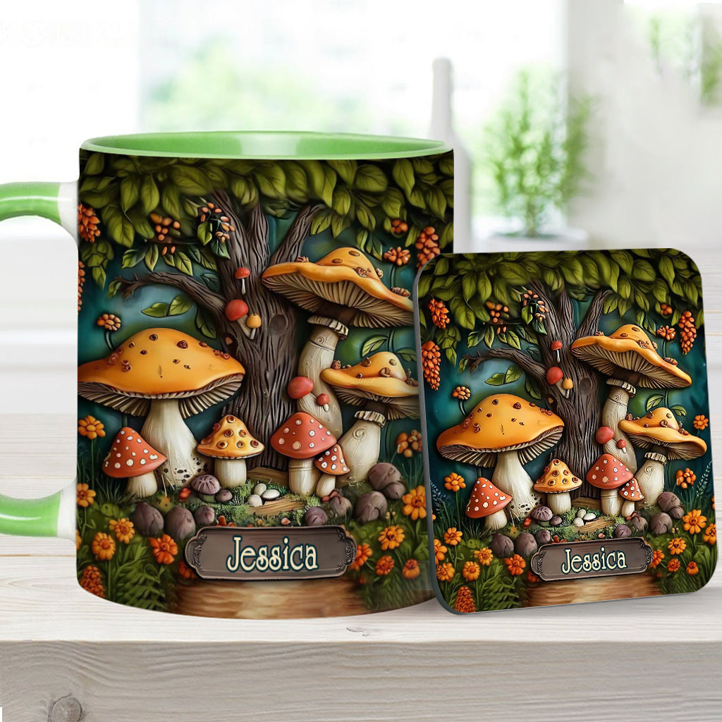 Mushroom Garden - Personalized Mushroom Accent Mug