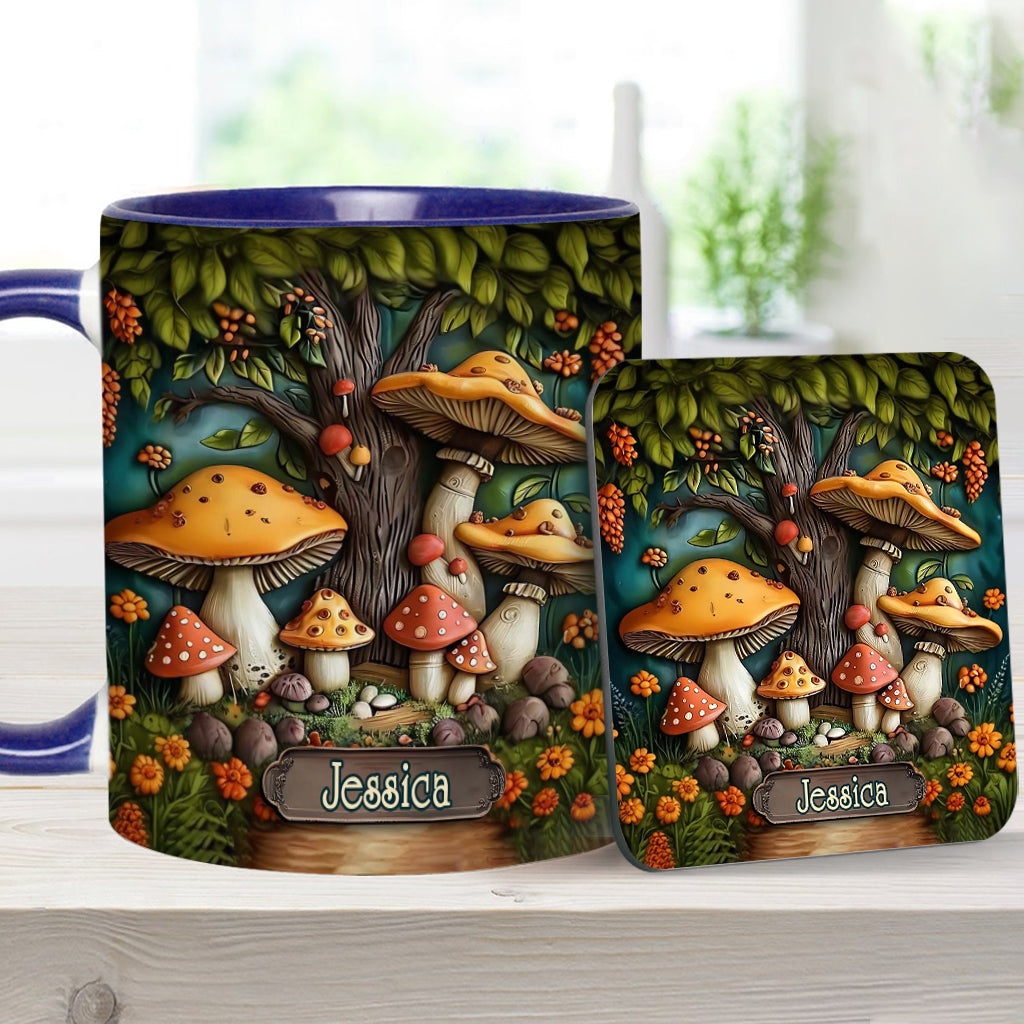 Mushroom Garden - Personalized Mushroom Accent Mug