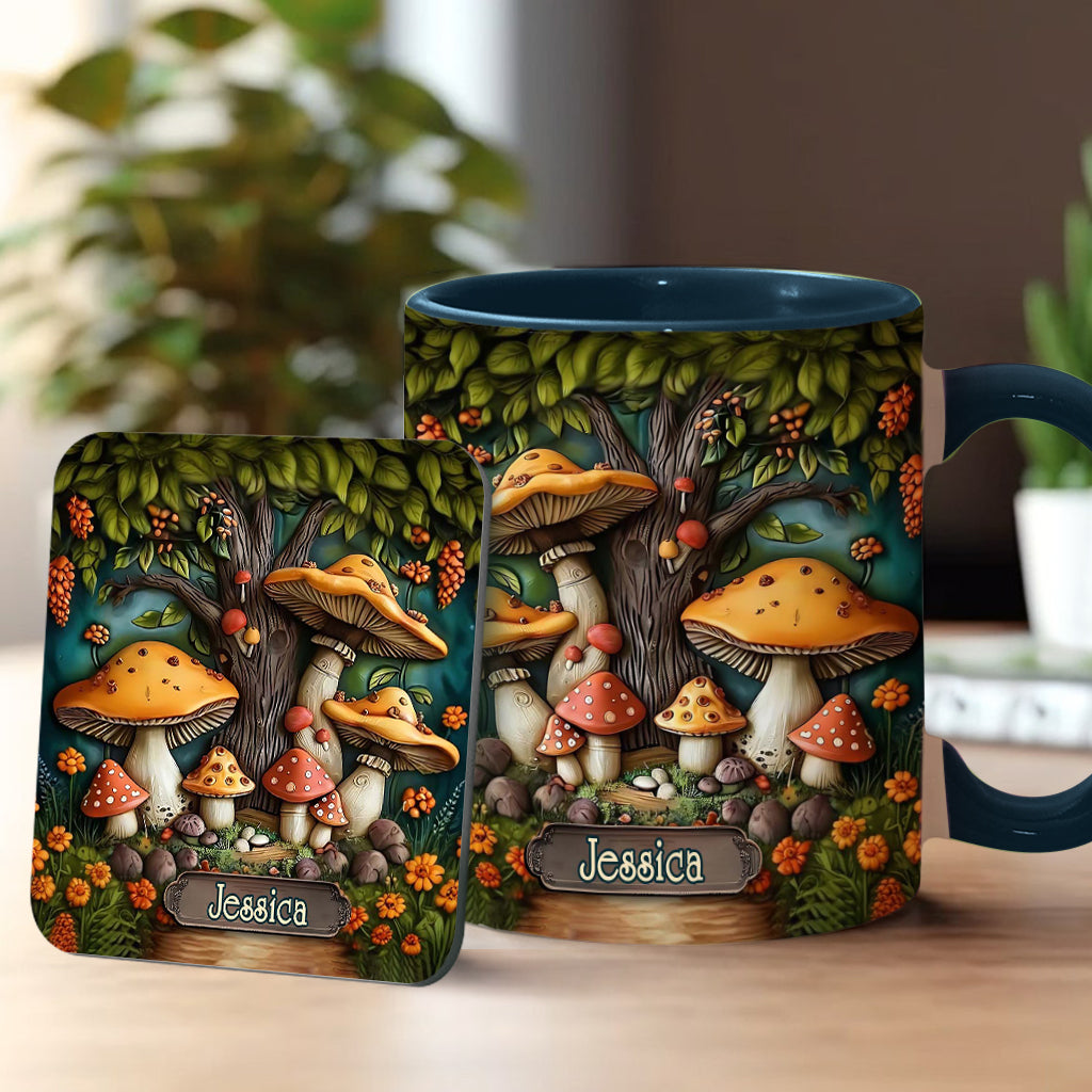 Mushroom Garden - Personalized Mushroom Accent Mug