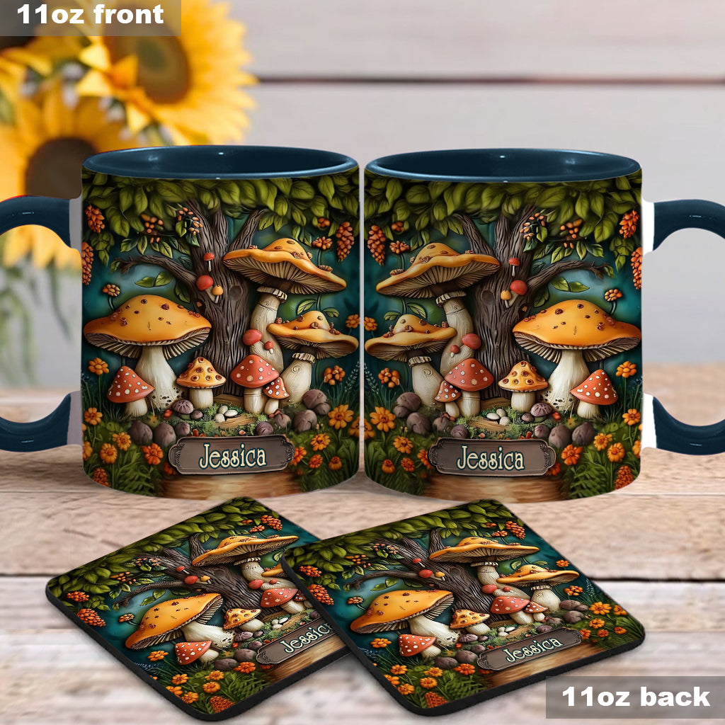 Mushroom Garden - Personalized Mushroom Accent Mug
