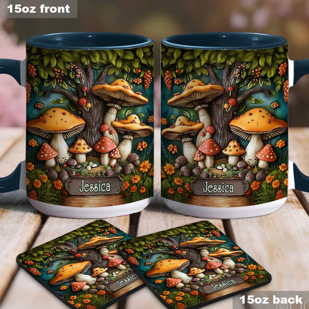 Mushroom Garden - Personalized Mushroom Accent Mug