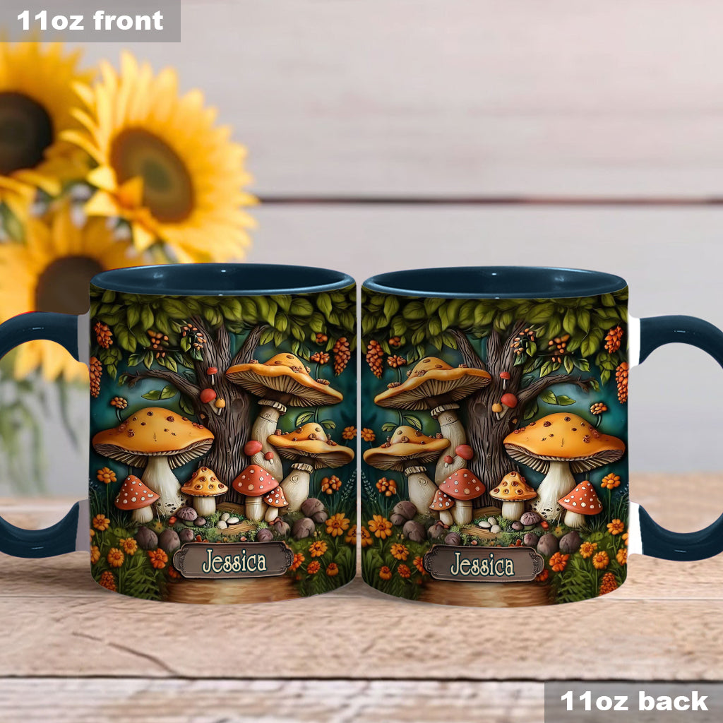 Mushroom Garden - Personalized Mushroom Accent Mug