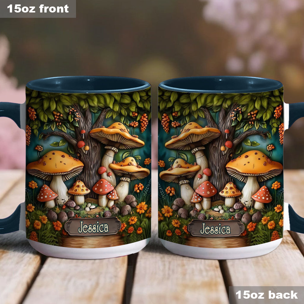Mushroom Garden - Personalized Mushroom Accent Mug