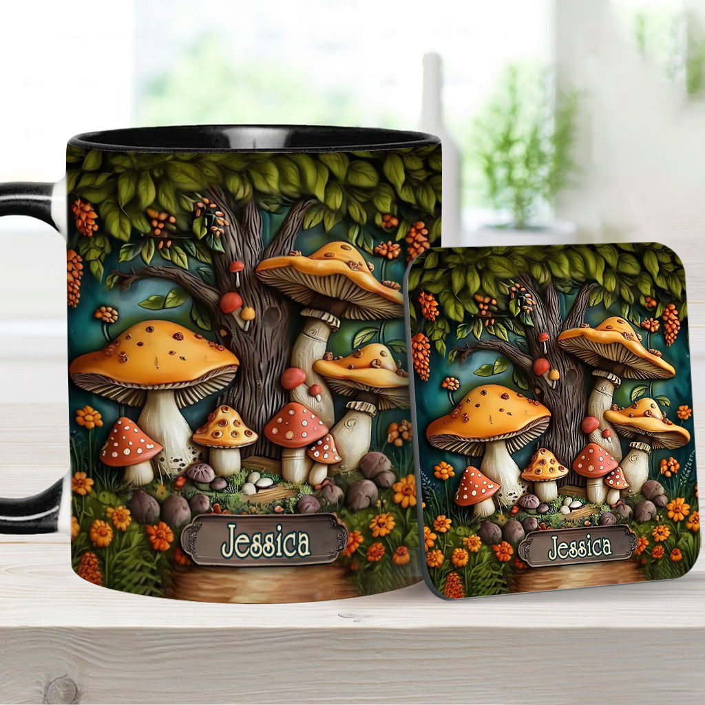Mushroom Garden - Personalized Mushroom Accent Mug