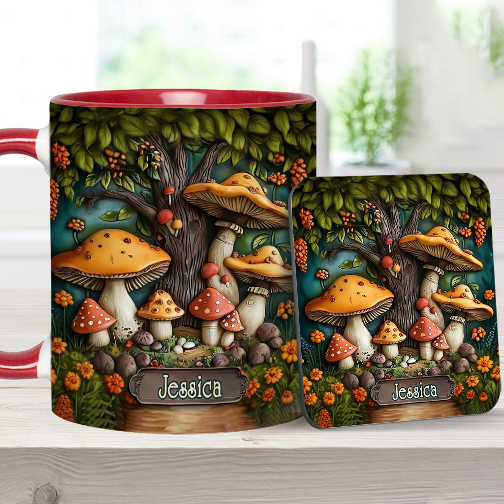 Mushroom Garden - Personalized Mushroom Accent Mug