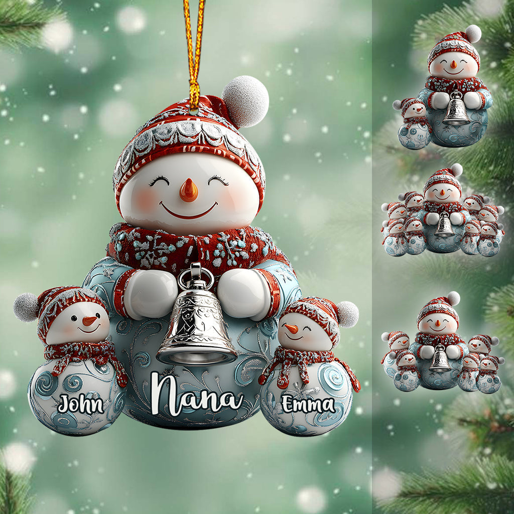 Merry Christmas - Personalized Family Ornament