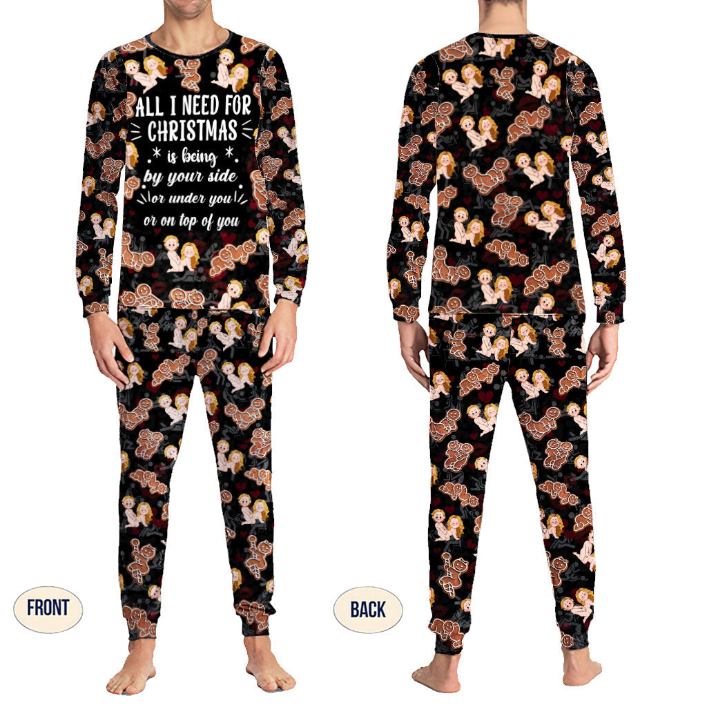 All I Need For Christmas Is You - Personalized Couple Pajamas Set