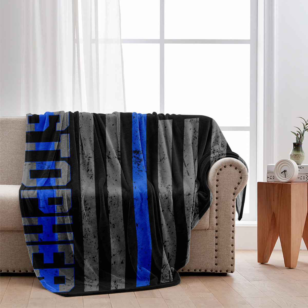 Police Officer - Personalized Police Officer Blanket