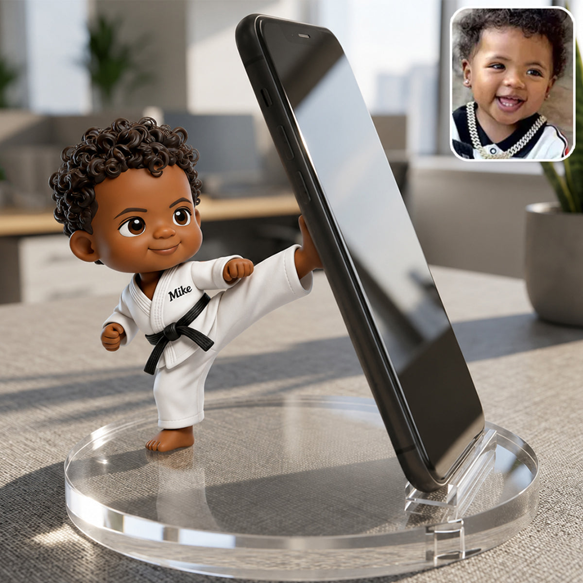 Funny Gift For Parents - Personalized Kid Phone/ Tablet Holder Stand