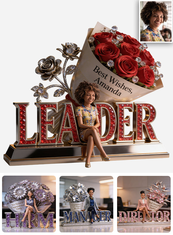 Career Milestone Gift - Personalized Colleague Custom Shaped Acrylic Plaque