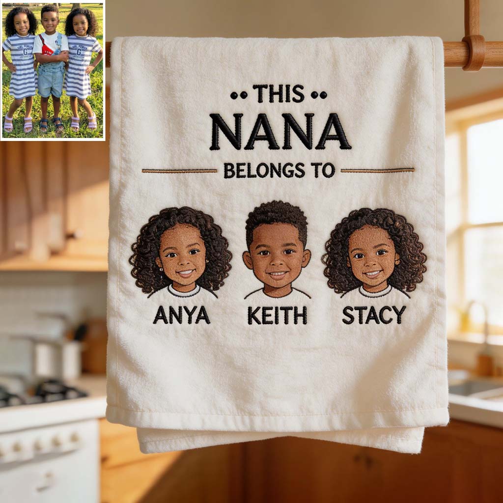 Custom Grandma Kitchen Towel - Personalized Grandma Towel