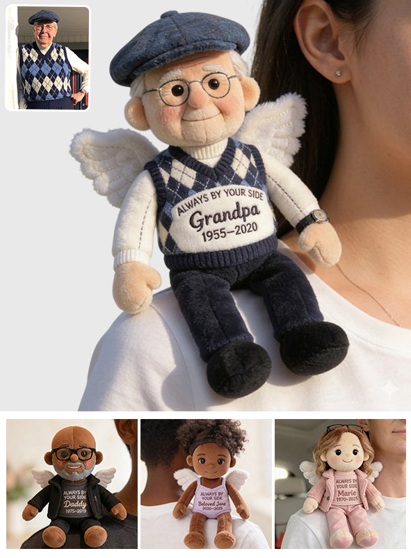 Always By Your Side - Personalized Memorial Plush Brooch