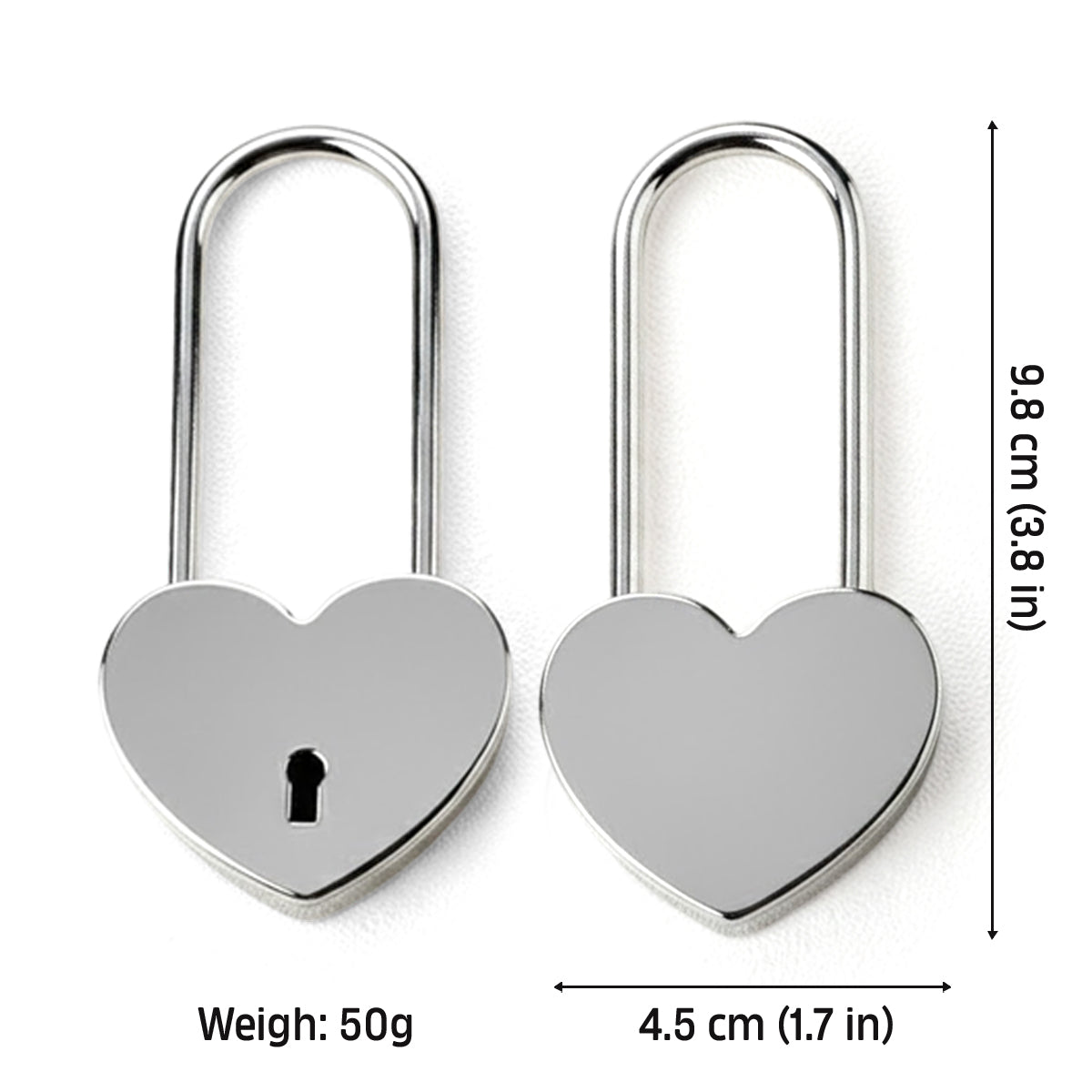 Locked In Love - Personalized Couple Heart Padlock