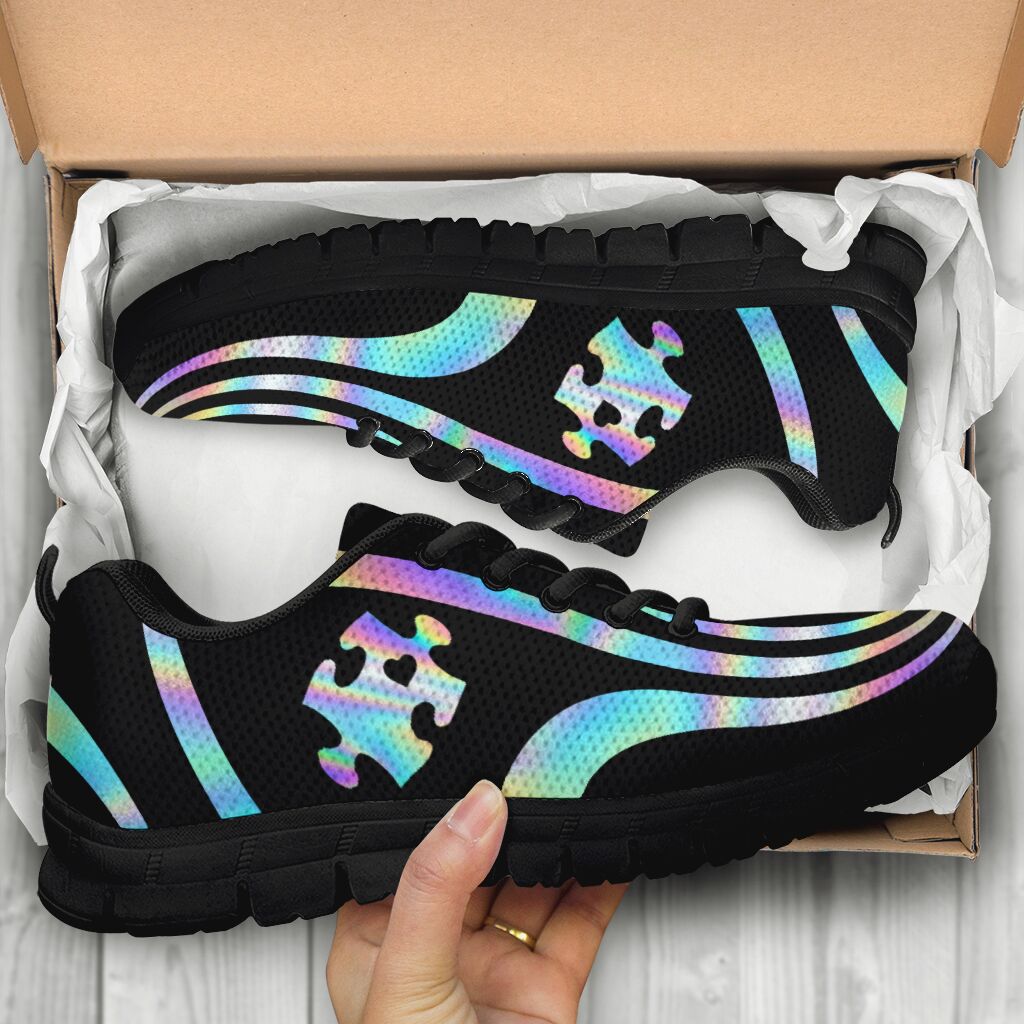 Magic Puzzle Autism Awareness Sneakers 0622