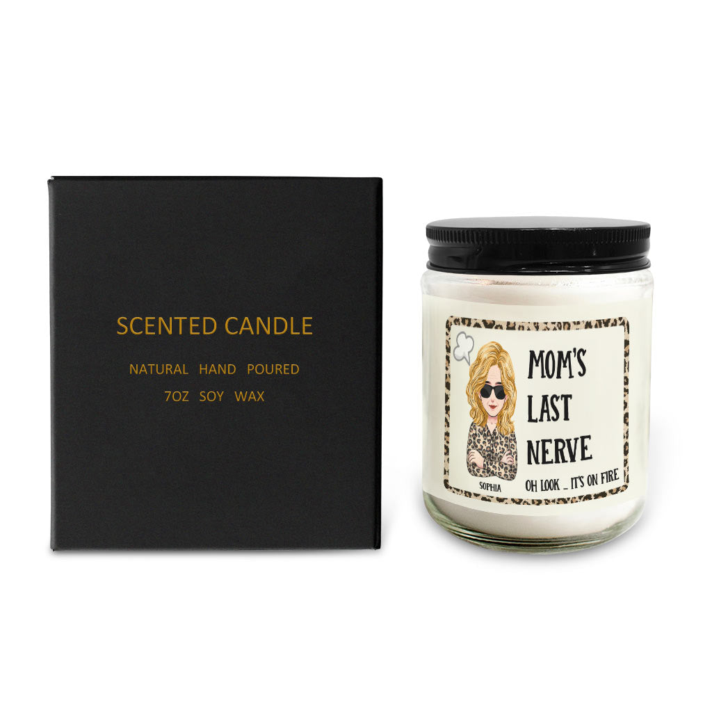 Mom's Last Nerve - Personalized Mother's Day Mother Candle
