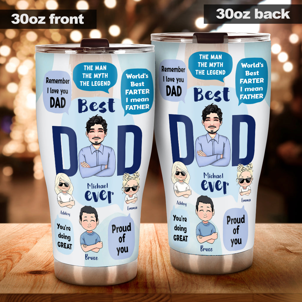 This Dad Belongs To - Personalized Father Tumbler