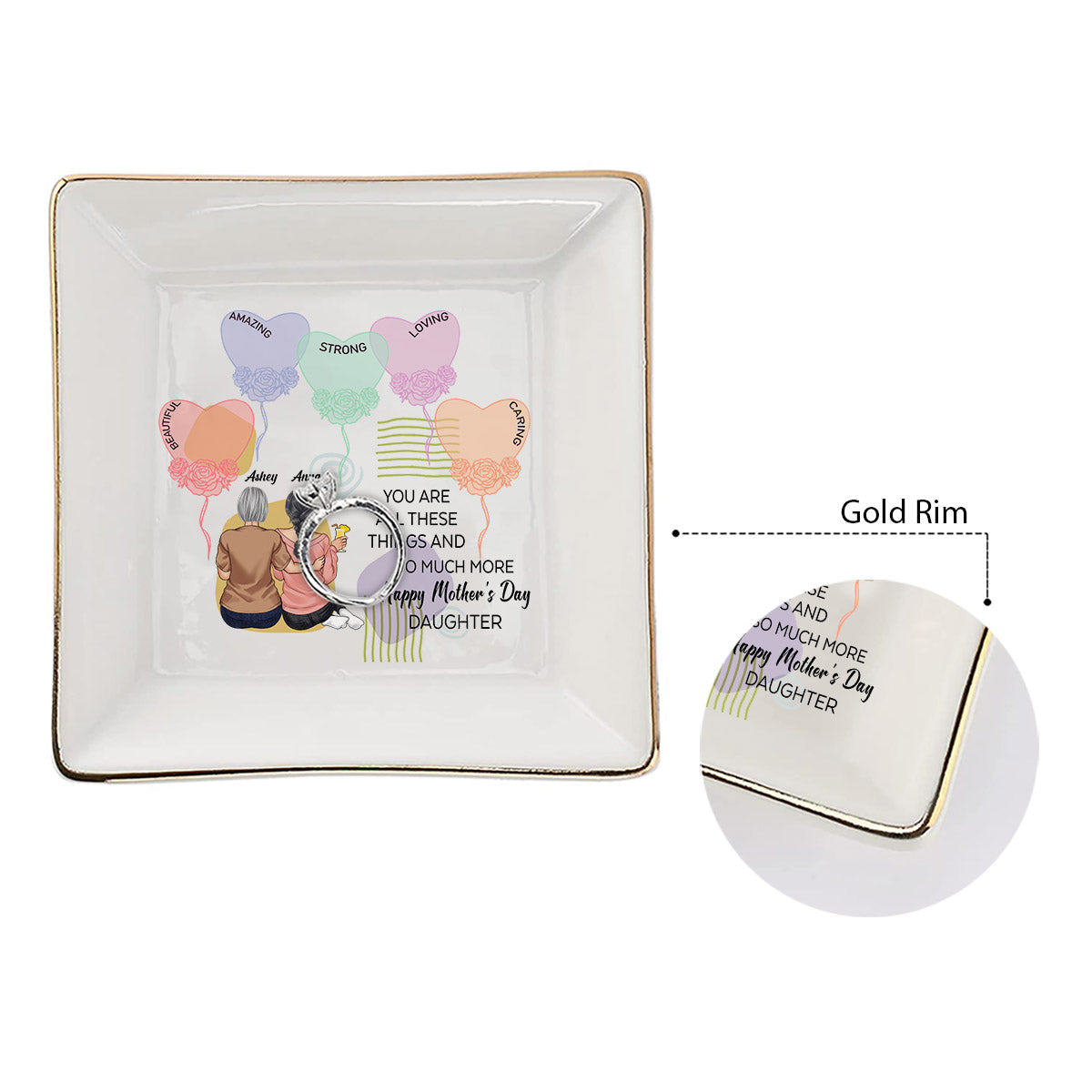 You Are All The Things - Personalized Daughter Jewelry Dish