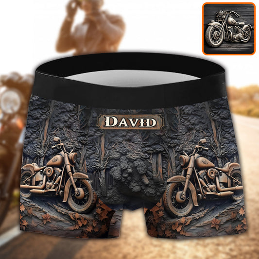 Strong Engine - Personalized Biker Men’s Boxer Briefs