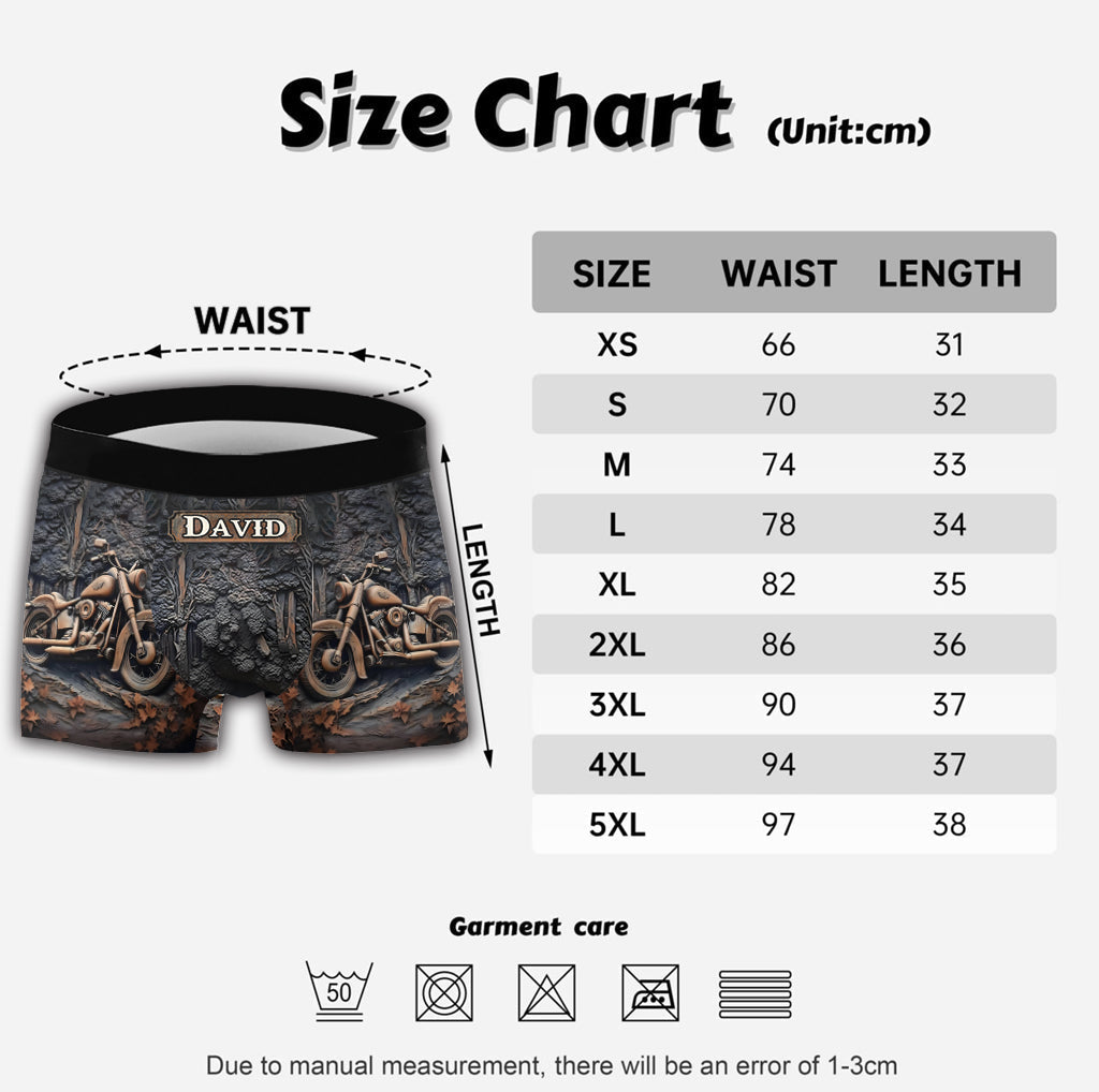 Strong Engine - Personalized Biker Men’s Boxer Briefs