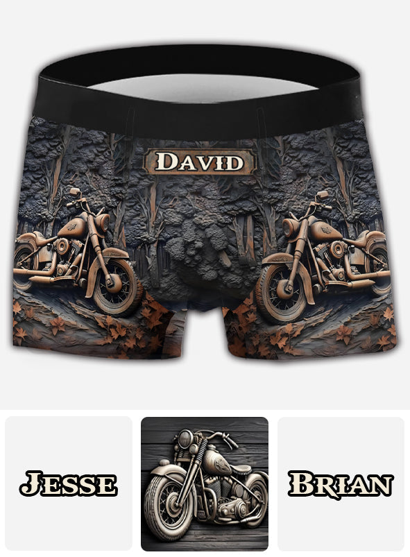 Strong Engine - Personalized Biker Men’s Boxer Briefs