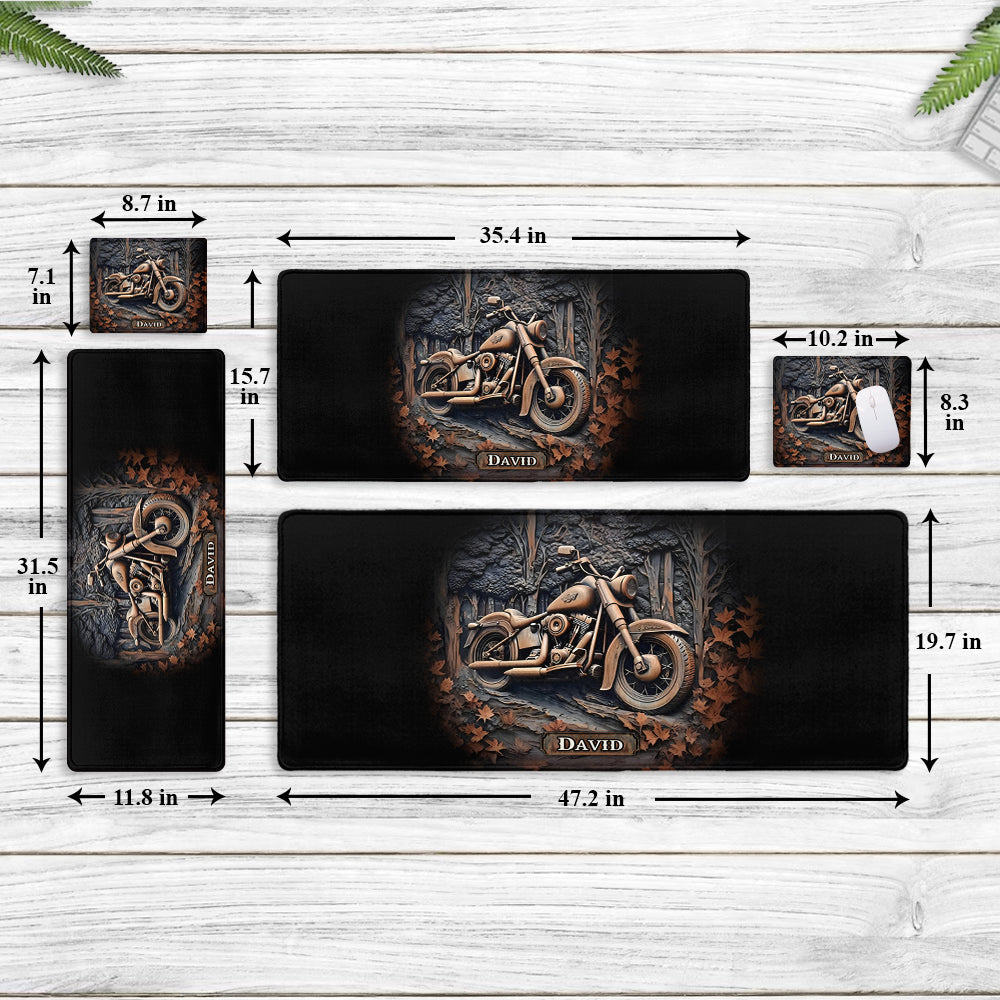 Time To Ride - Personalized Biker Mouse Pad
