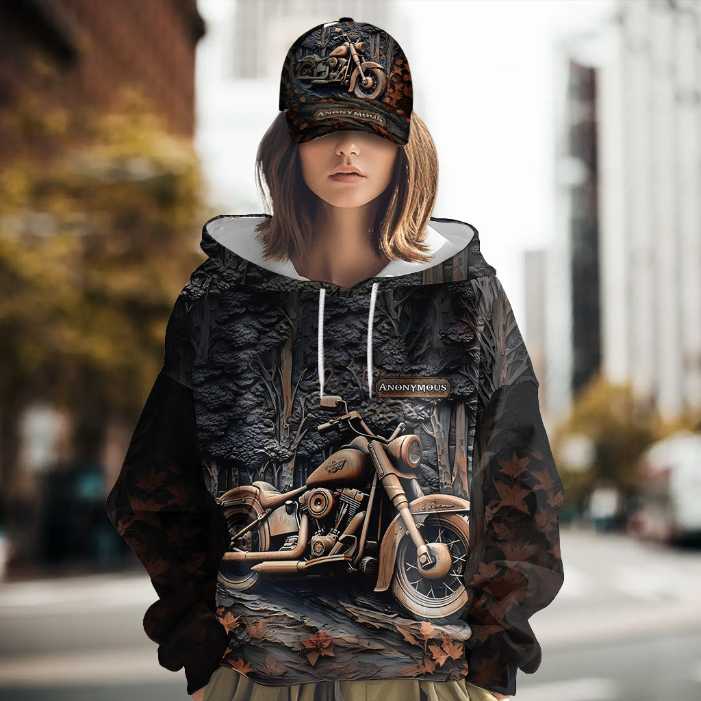 Time To Ride - Personalized Biker All Over Print Hoodie & Classic Cap