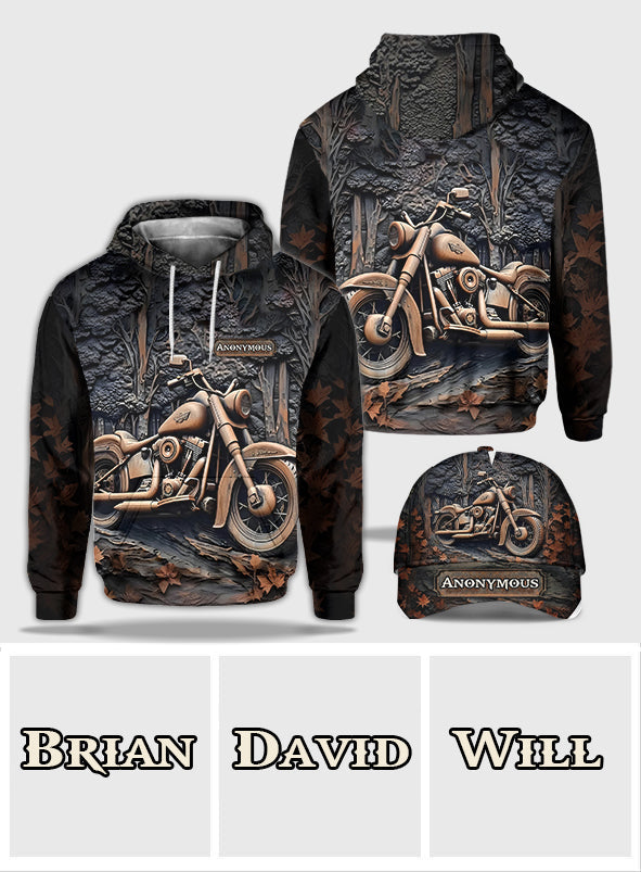 Time To Ride - Personalized Biker All Over Print Hoodie & Classic Cap