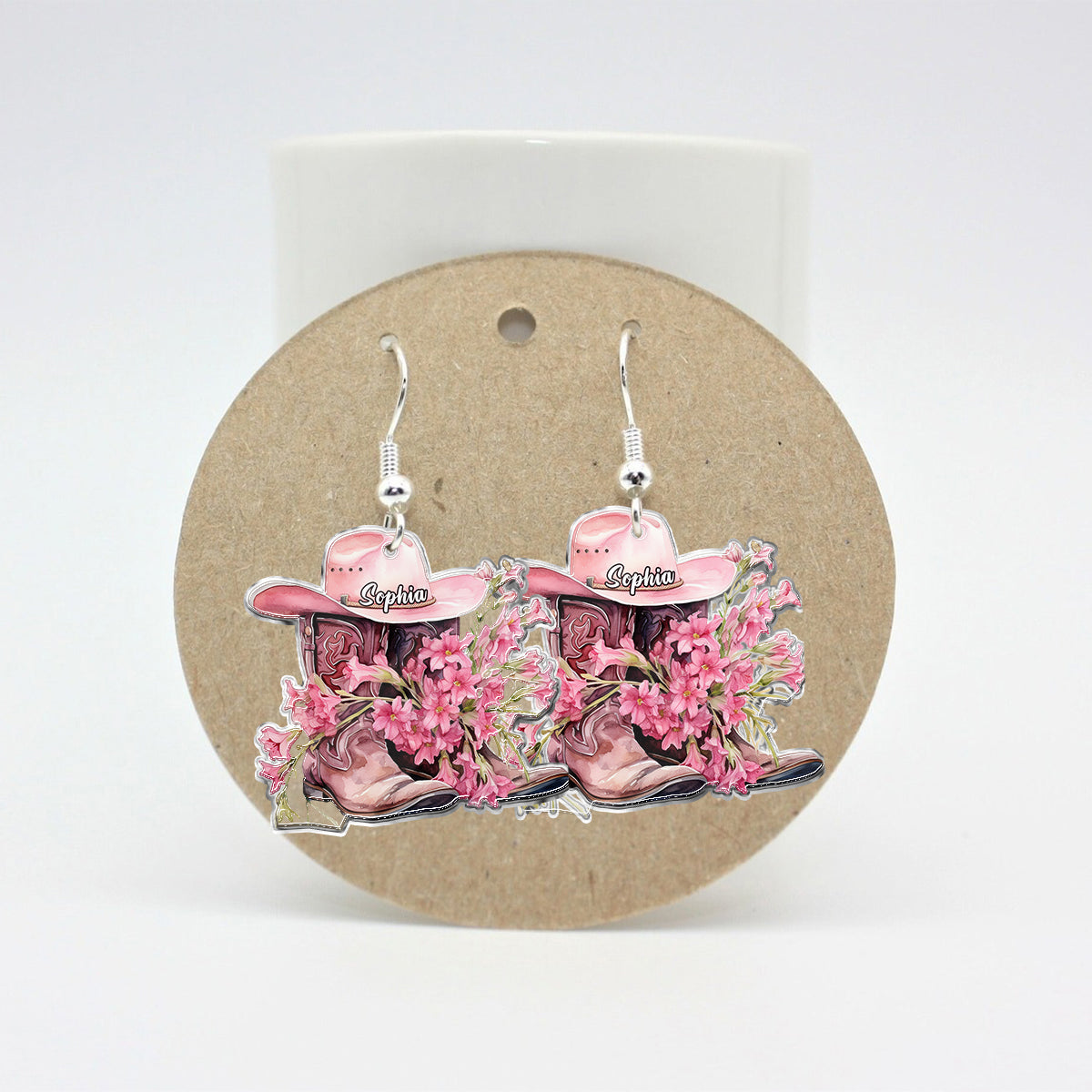 Cowgirl Boots - Personalized Cowgirl Earrings
