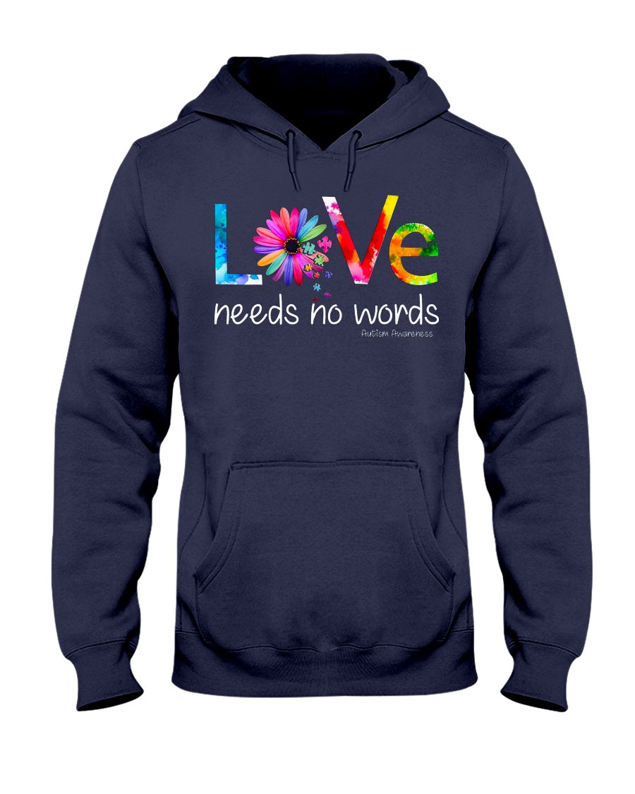 Autism Love No Word - Autism Awareness T-shirt and Hoodie 0921