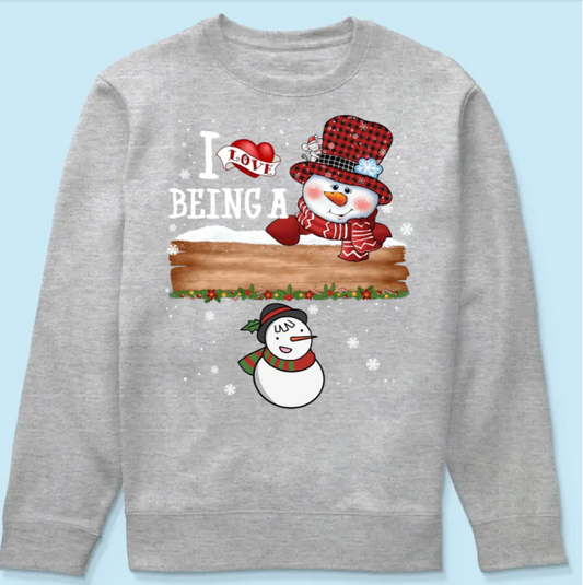 I Love Being A Grandma - Family Personalized Custom Unisex T-shirt, Hoodie, Sweatshirt - Christmas Gift For Mom, Grandma