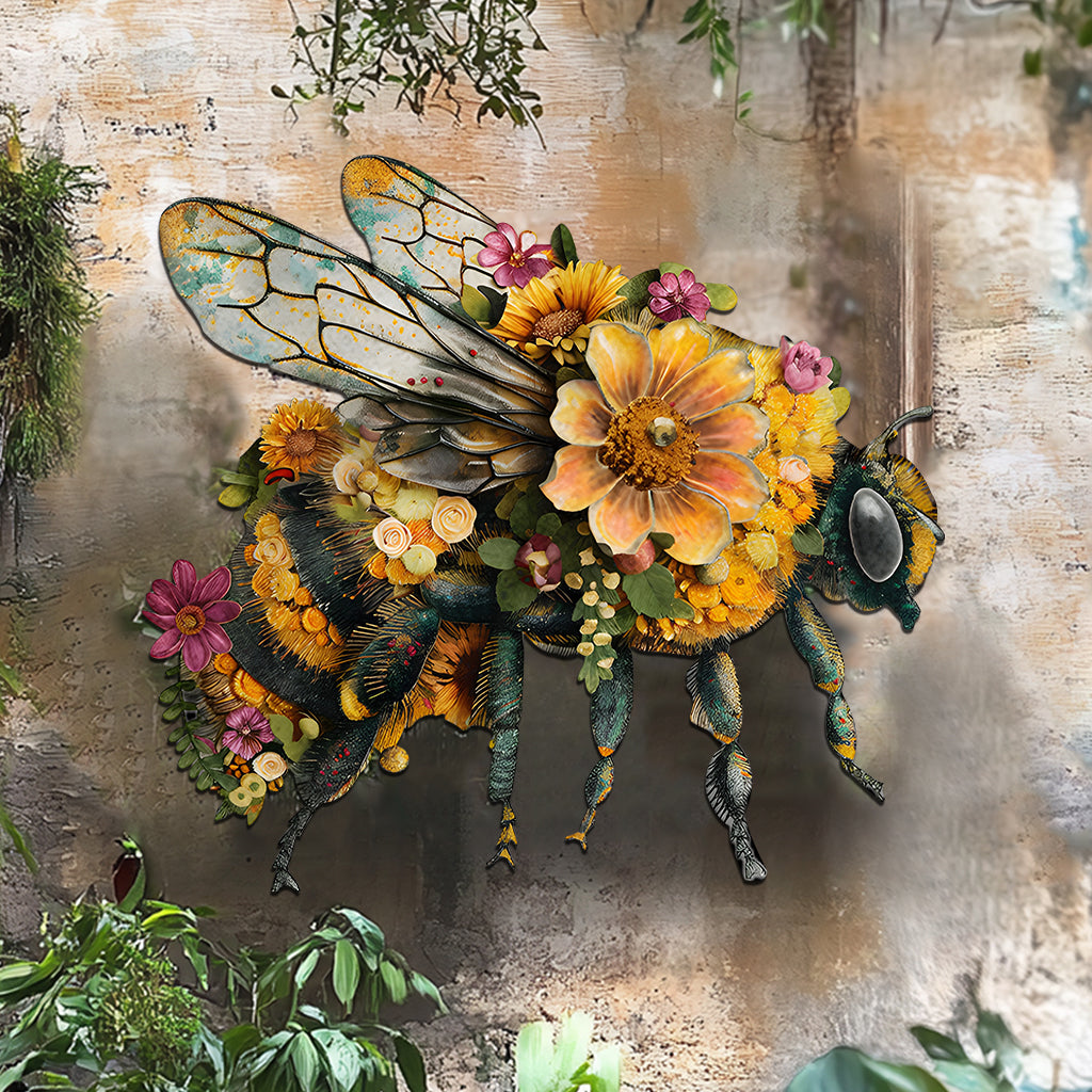 Stunning Garden Bee - Gardening Cut Metal Sign