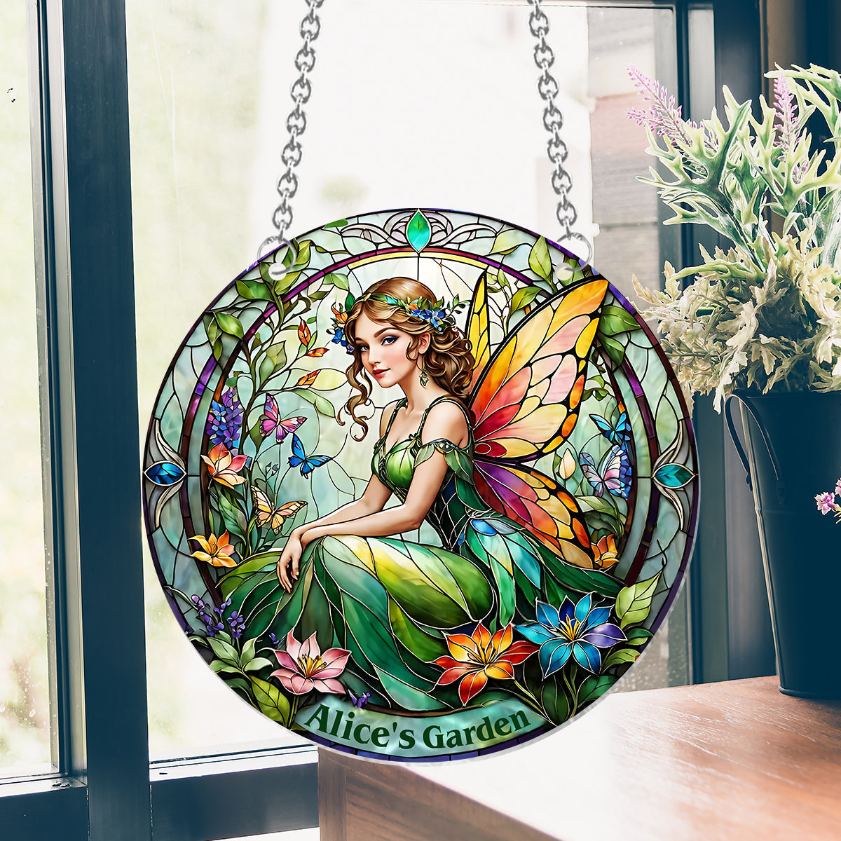 Your Garden - Personalized Gardening Window Hanging Suncatcher Ornament