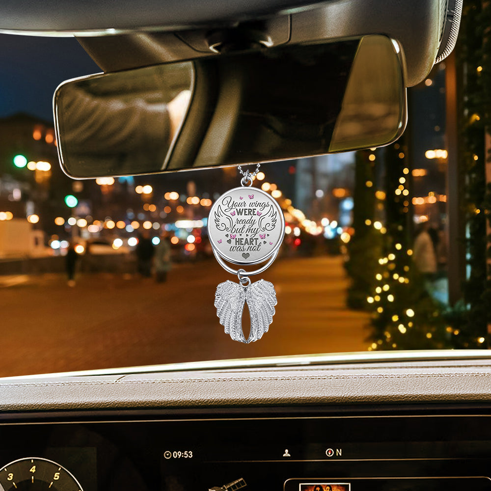 Your Wings Were Ready But My Heart Was Not - Personalized Memorial Wings Ornament