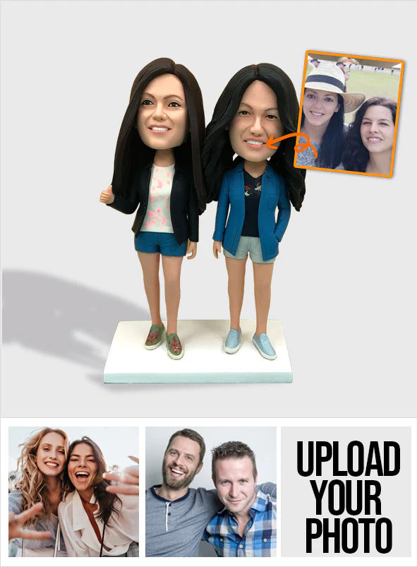 Custom Figure - Personalized Sibling Bobblehead