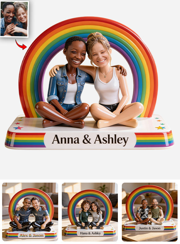 LGBT Pride Month - Personalized LGBT Support Custom Shaped Acrylic Plaque
