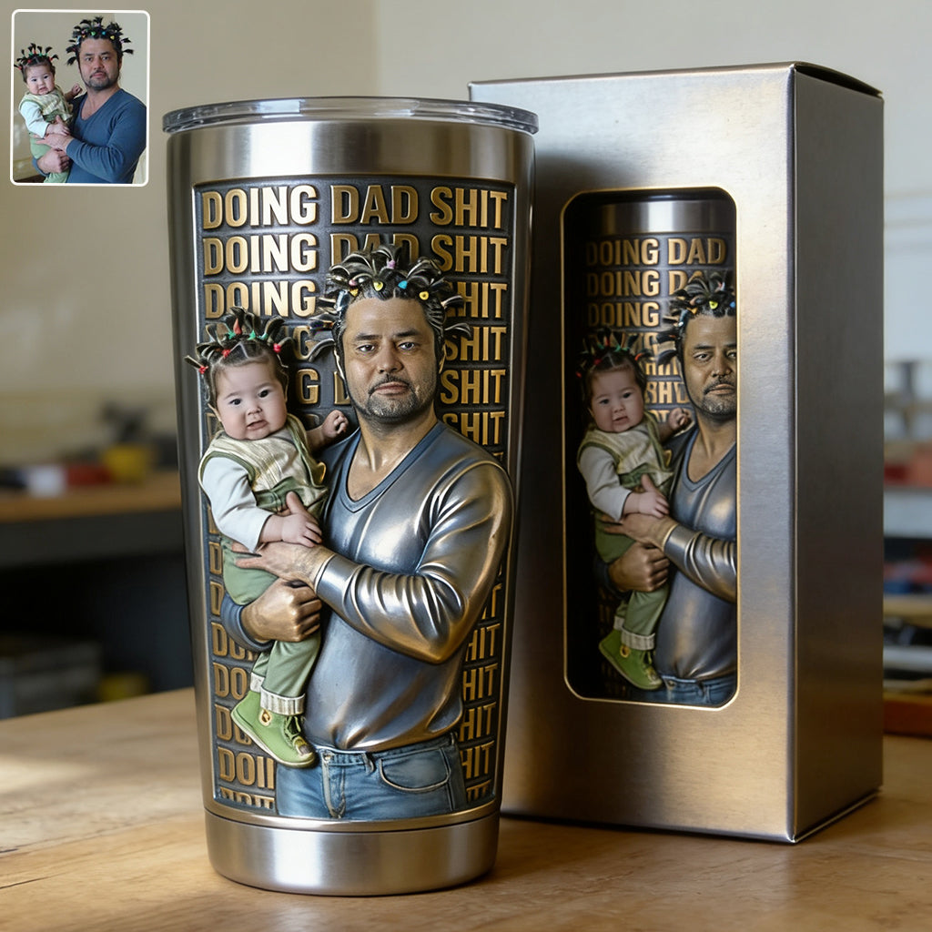 Funny Dad Gifts - Personalized Father Tumbler With Gift Box
